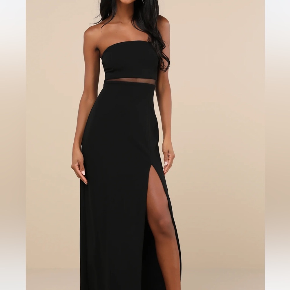 Black strapless dress new with tags